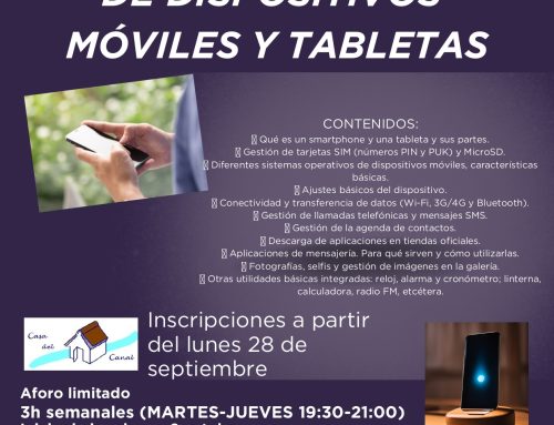 CURSO USO BÁSICO DE DISPOSITIVOS MÓVILES 1er cuatrimestre